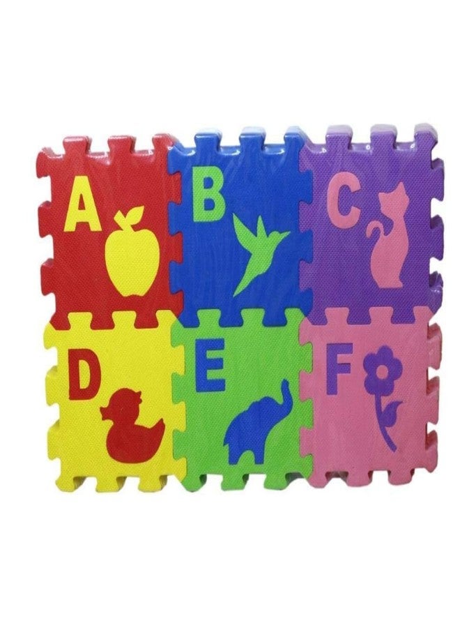 Jericos 36 Pieces Puzzle Foam Mat for Kids | Learning Alphabet and Number with Pictures Mat for Kids | Multicolour Interlocking Pieces - Image 2